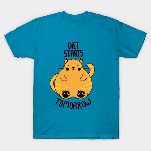 Diet Starts Tomorrow T-Shirt by Tobe_Fonseca